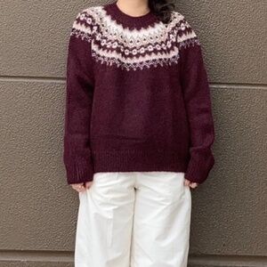 Uniqlo Fluffy Fair Isle Sweater - Like New Size L